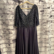 NAVY LONG EVENING GOWN (NEW)