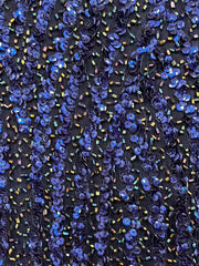 NAVY FULL BEADED LONG GOWN