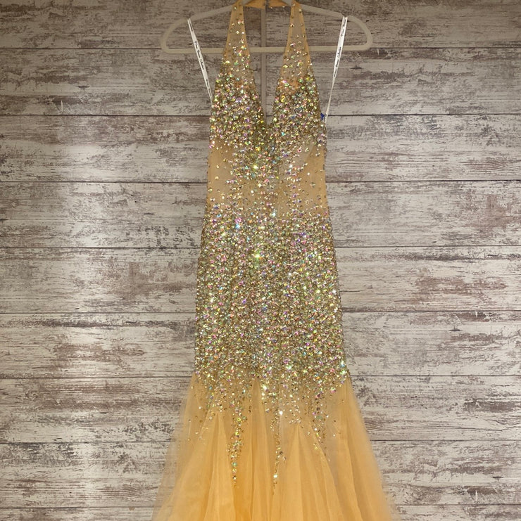 GOLD SPARKLY MERMAID GOWN
