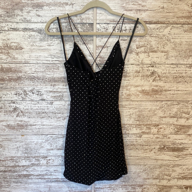 BLACK SPARKLY SHORT DRESS-NEW