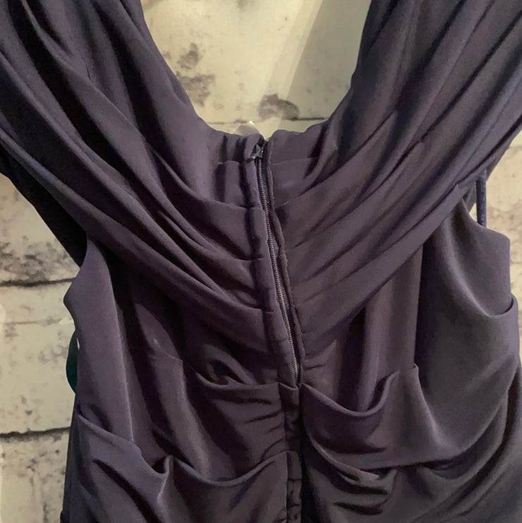 NAVY LONG EVENING GOWN