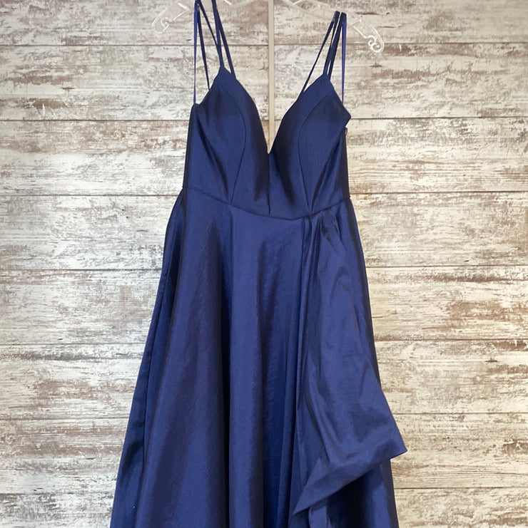 NAVY A LINE GOWN