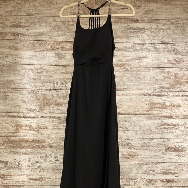 BLACK LONG EVENING GOWN