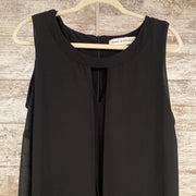 BLACK SLEEVELESS JUMPER