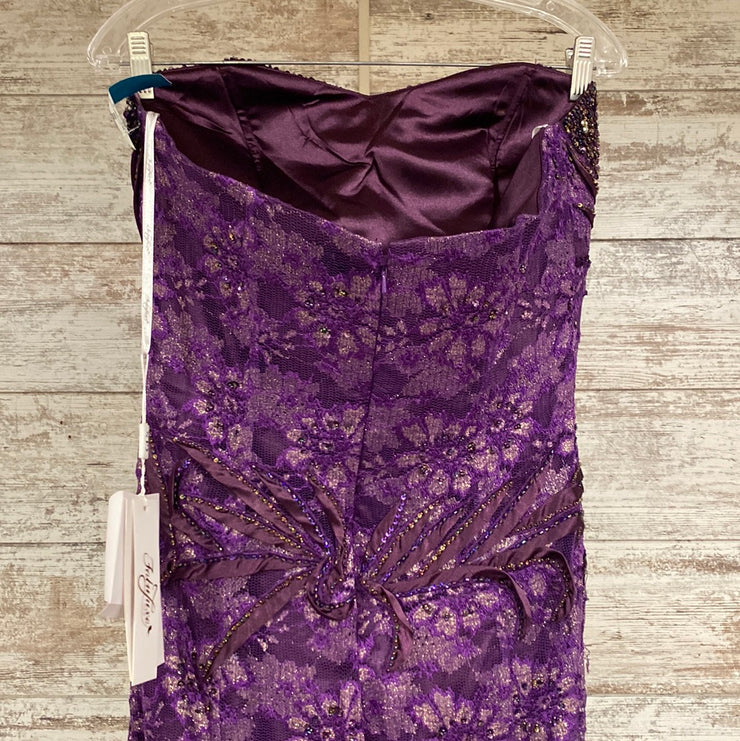 PURPLE SPARKLY LONG DRESS (NEW