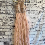 PINK SEQUIN SHORT DRESS (NEW)