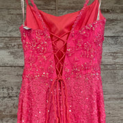 PINK FULL SEQUIN LONG DRESS