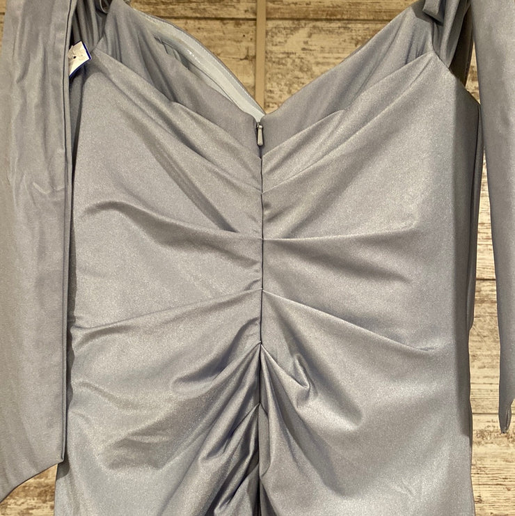 BLUE LONG EVENING GOWN