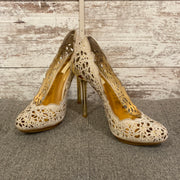 TAN/GOLD HEELS (NEW)