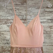 PINK/GOLD A LINE GOWN (NEW)