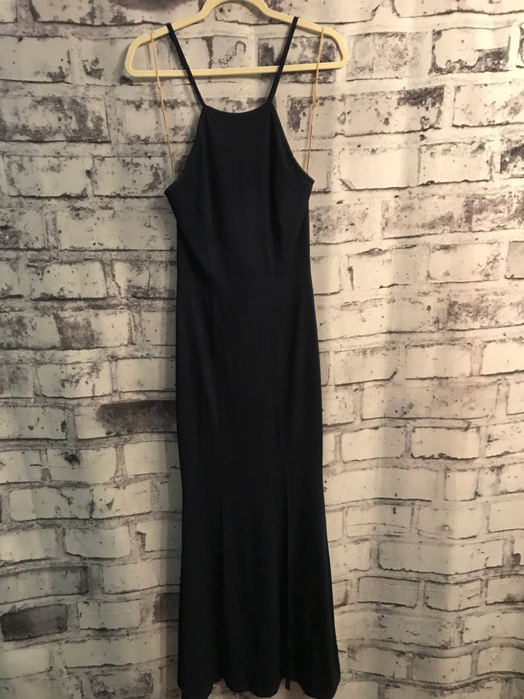 NAVY LONG EVENING GOWN