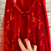 RED LONG EVENING GOWN