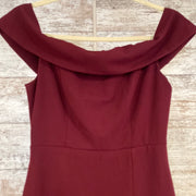 BURGUNDY LONG DRESS (NEW)