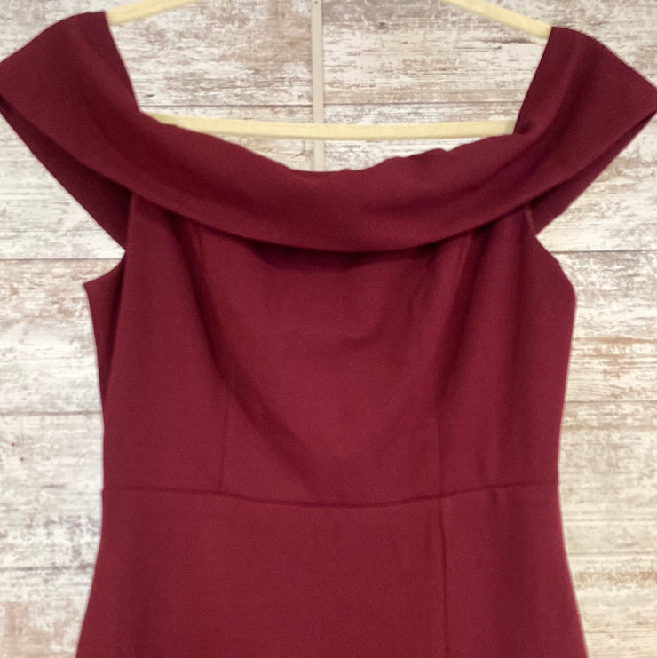 BURGUNDY LONG DRESS (NEW)