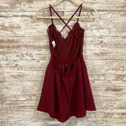 BURGUNDY SHORT DRESS