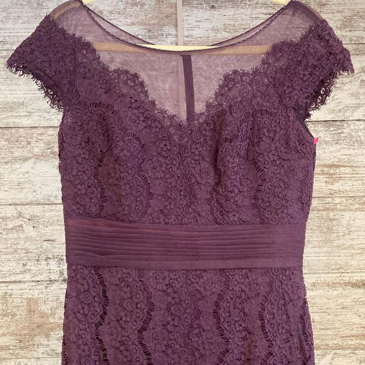 PURPLE LACE LONG GOWN-RET $500