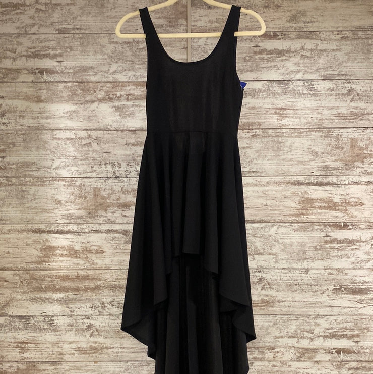 BLACK HI-LO SHORT DRESS