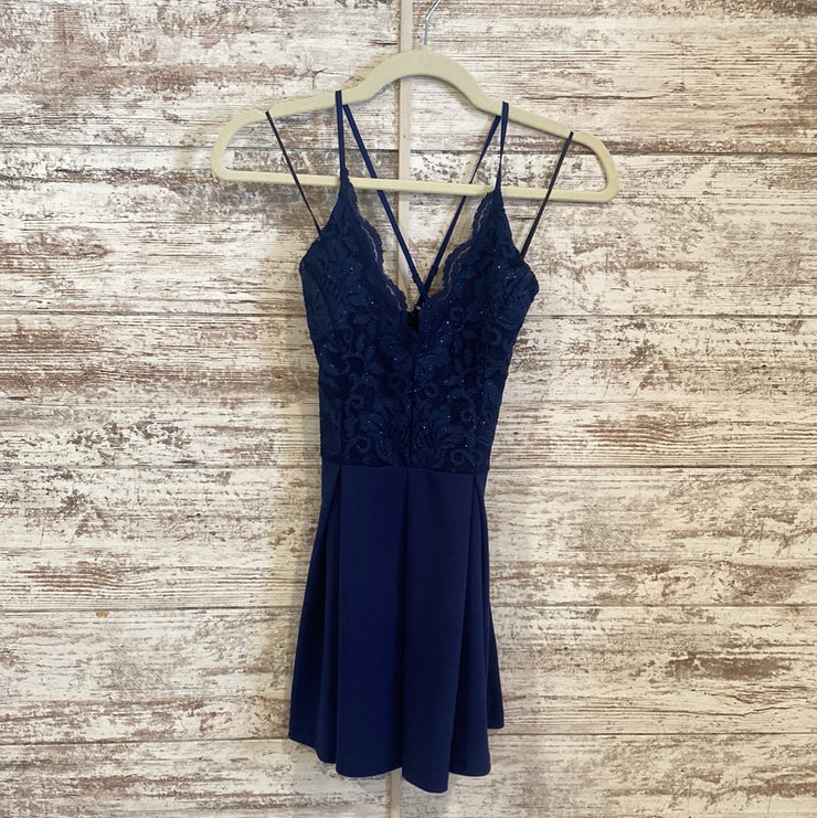 NAVY ROMPER/DRESS