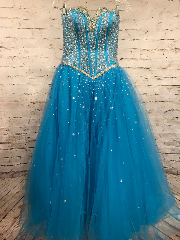 BRIGHT BLUE PRINCESS GOWN