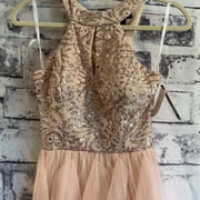 PINK SEQUIN SHORT DRESS (NEW)