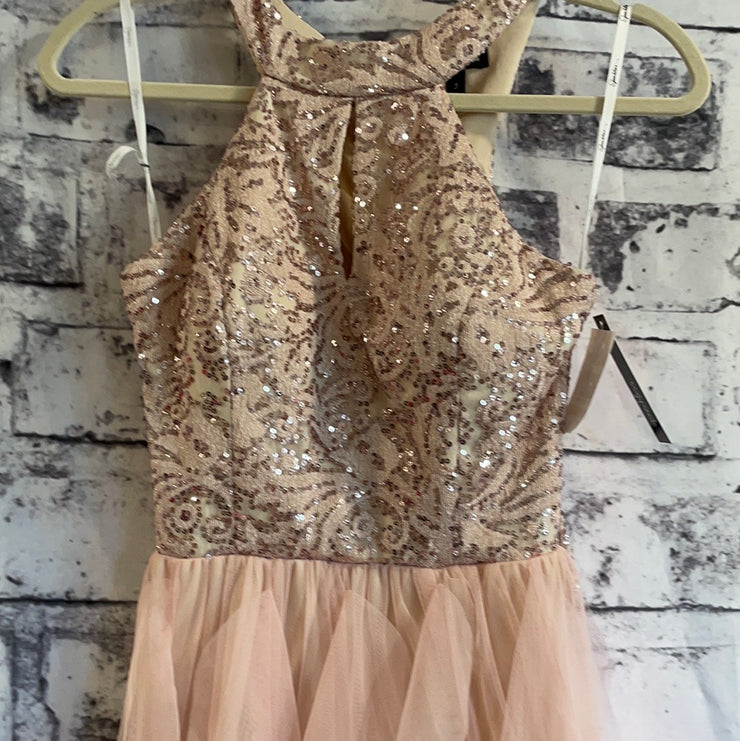 PINK SEQUIN SHORT DRESS (NEW)