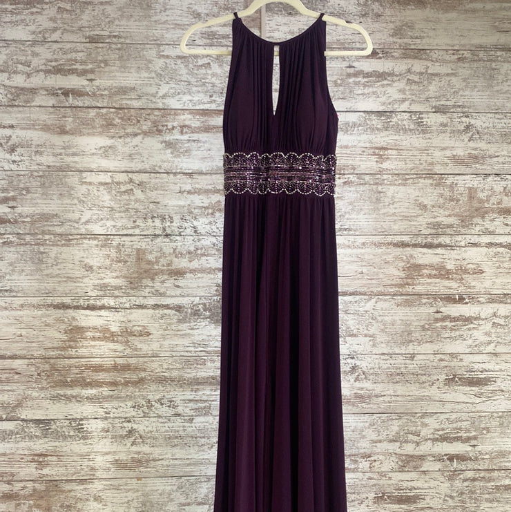 PURPLE LONG EVENING GOWN