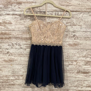 NAVY/IVORY SHORT DRESS