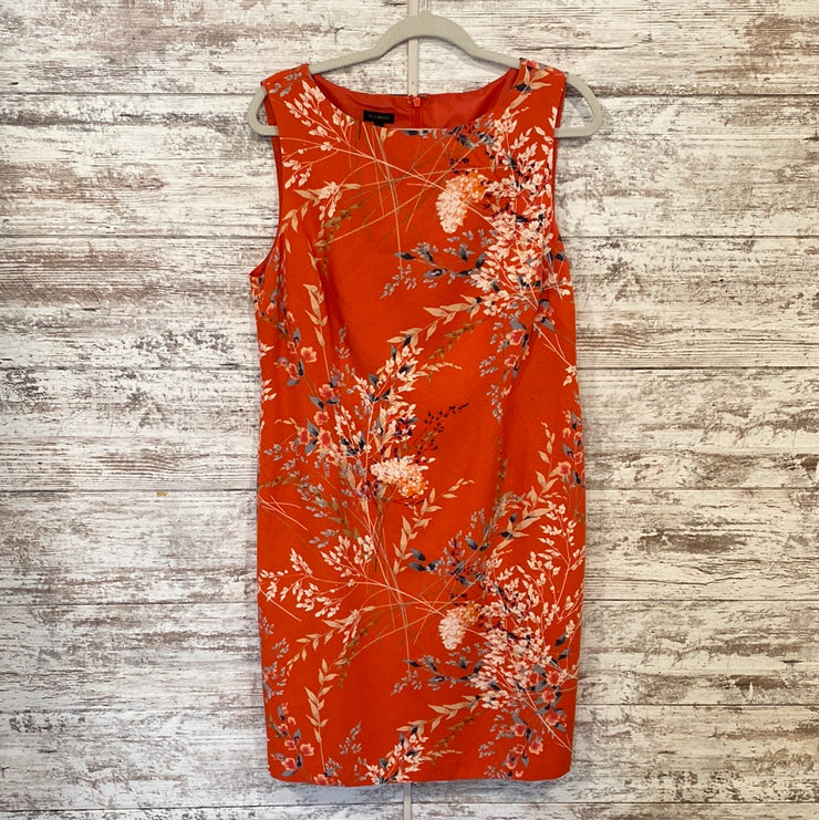 ORANGE/FLORAL SHORT DRESS