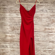 RED LONG EVENING GOWN