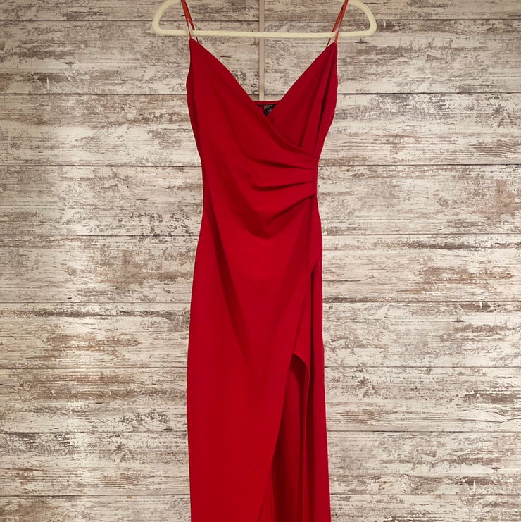 RED LONG EVENING GOWN