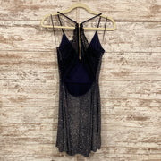 NAVY SPARKLY SHORT DRESS