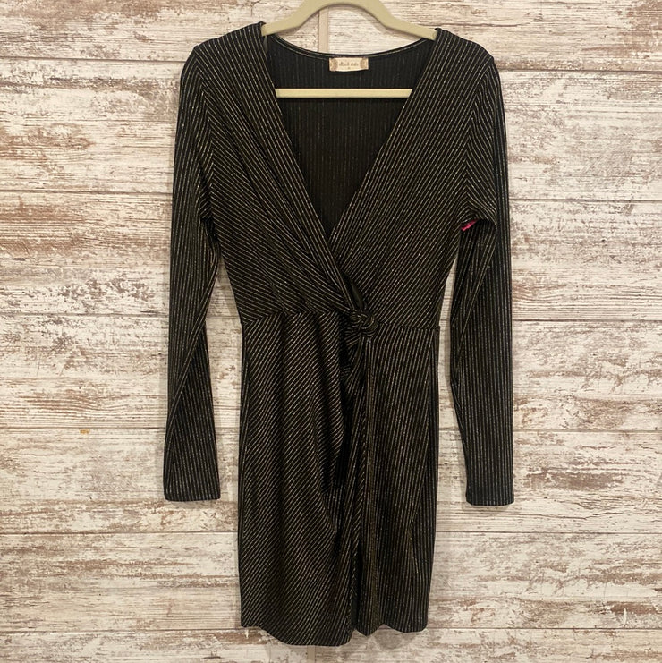 BLACK/GOLD SHORT DRESS