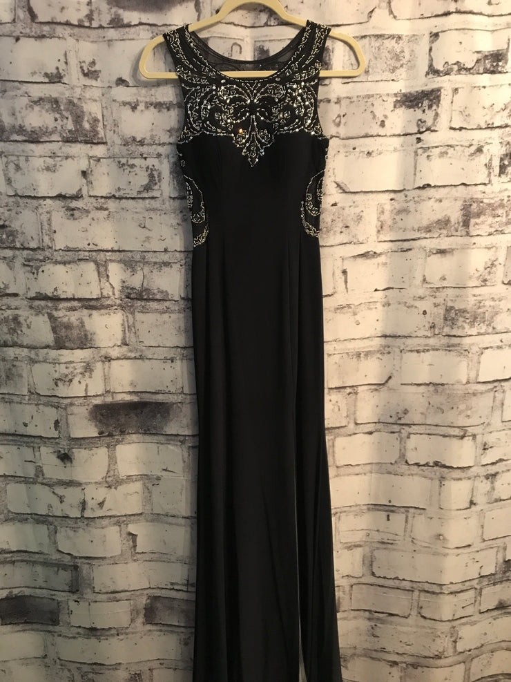 NAVY/SILVER LONG EVENING (NEW)