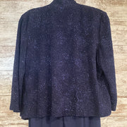 NAVY 2 PC. LONG DRESS SET