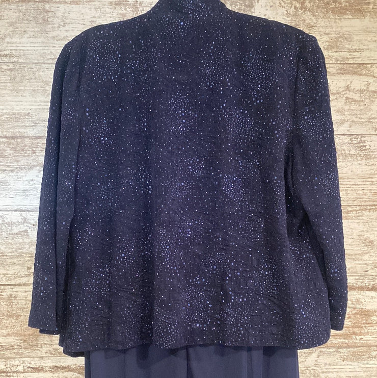 NAVY 2 PC. LONG DRESS SET