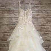 IVORY/FLORAL WEDDING GOWN