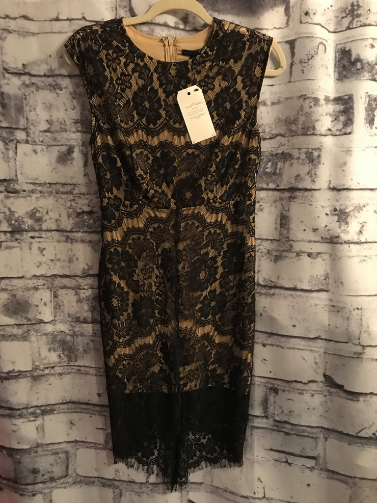 BLACK/TAN SHORT DRESS (NEW)