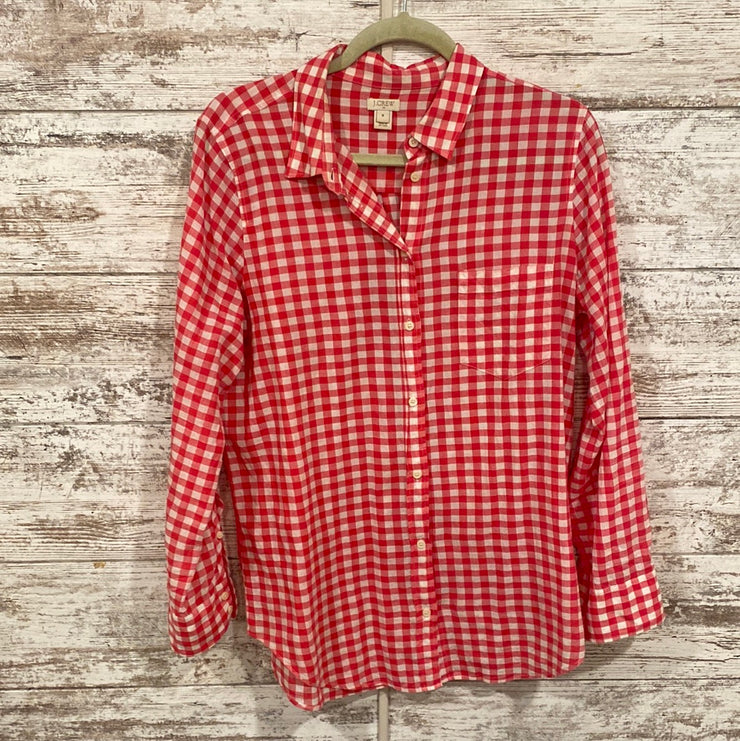 RED/WHITE CHECKED BLOUSE