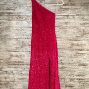 PINK FULL SEQUIN LONG DRESS