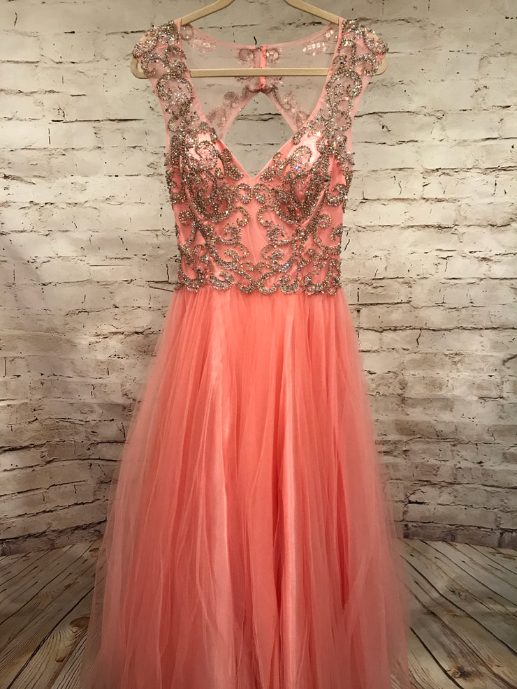 PINK A LINE PRINCESS GOWN