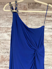 ROYAL BLUE LONG EVENING GOWN