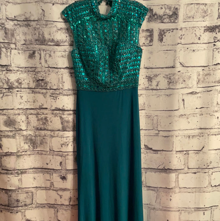 GREEN LONG GOWN