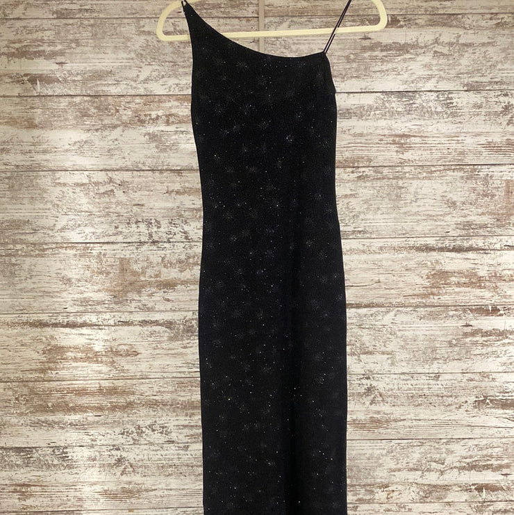 BLACK/SPARKLY LONG DRESS