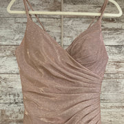 PINK/GOLD LONG EVENING GOWN