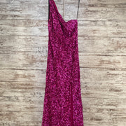 PINK SEQUIN LONG DRESS (NEW)