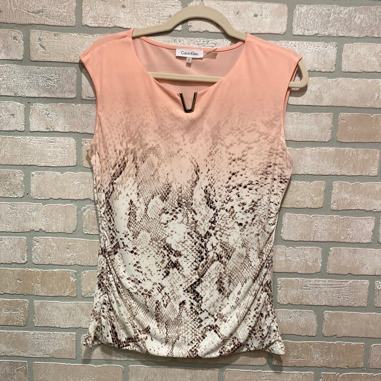PINK SLEEVELESS TOP