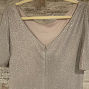 SILVER SPARKLY LONG DRESS