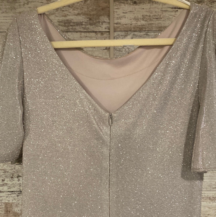 SILVER SPARKLY LONG DRESS