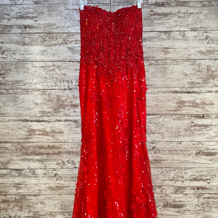 RED MERMAID GOWN