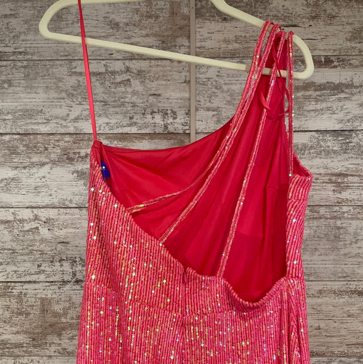 PINK SEQUIN LONG GOWN (NEW)